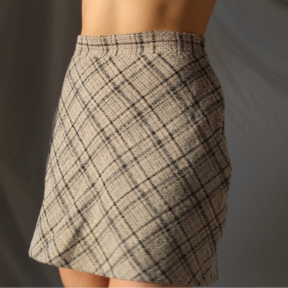 Kaki plaid skirt - Picture 6 of 7